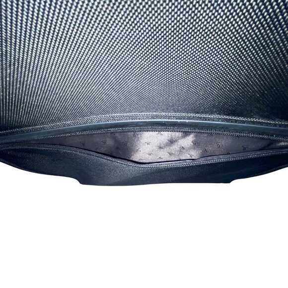 Tumi Black Nylon Wheeled Luggage With Telescopic Handle & “Just In Case” Bag - Picture 8 of 16